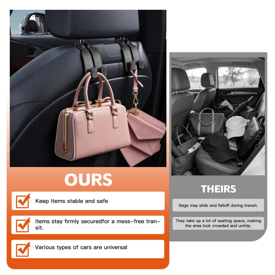 Seat Back Organizer Hook