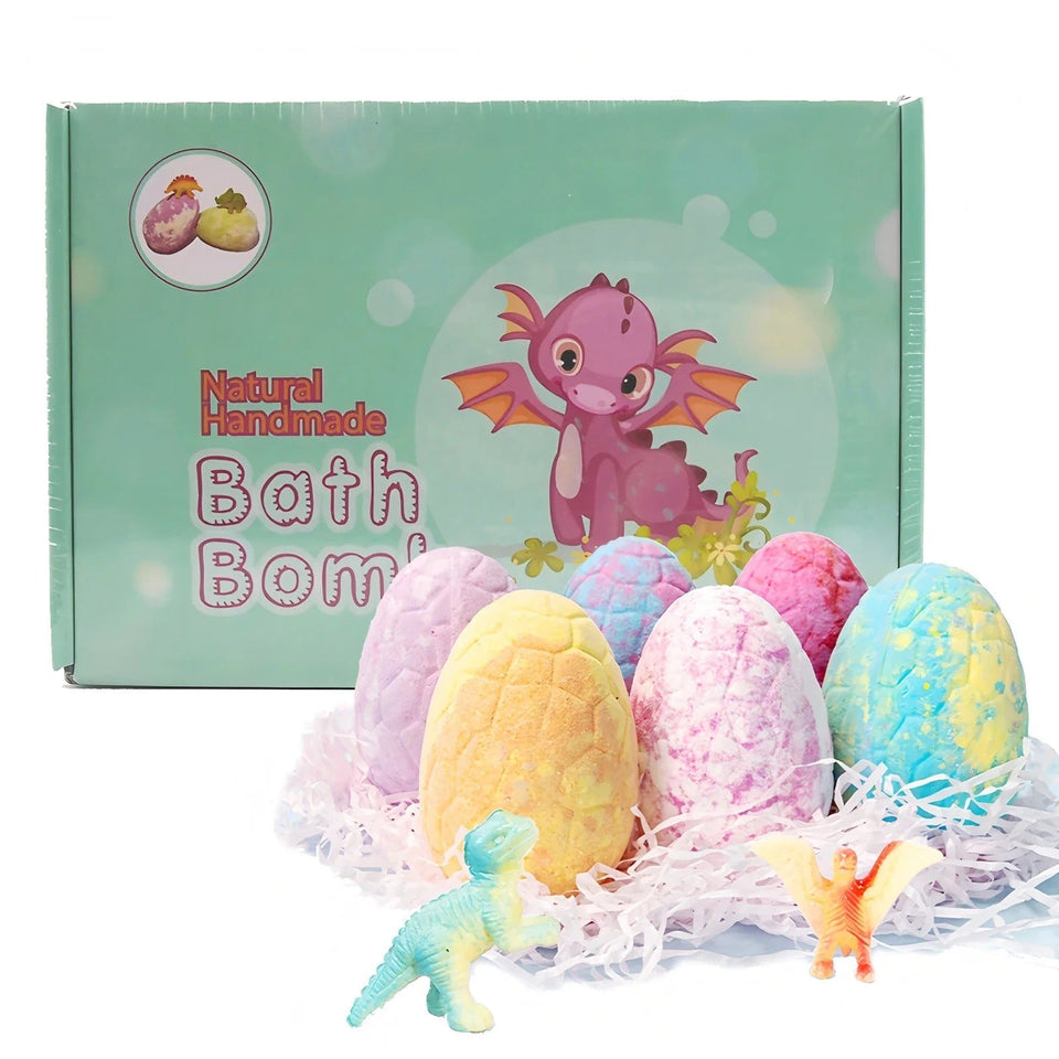 Dinosaur Egg Bath Bomb with Toys Inside