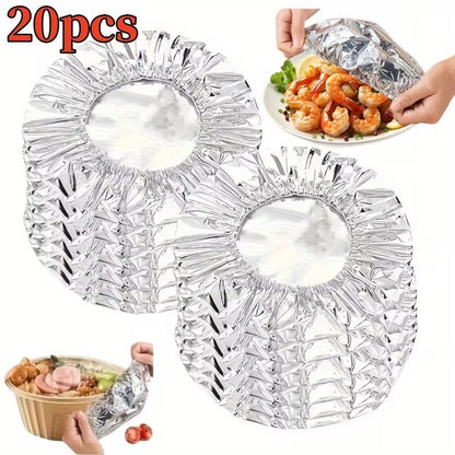 20pcs/Set Reusable Aluminum Foil Bowl