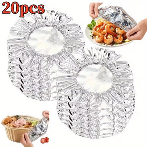 20pcs/Set Reusable Aluminum Foil Bowl