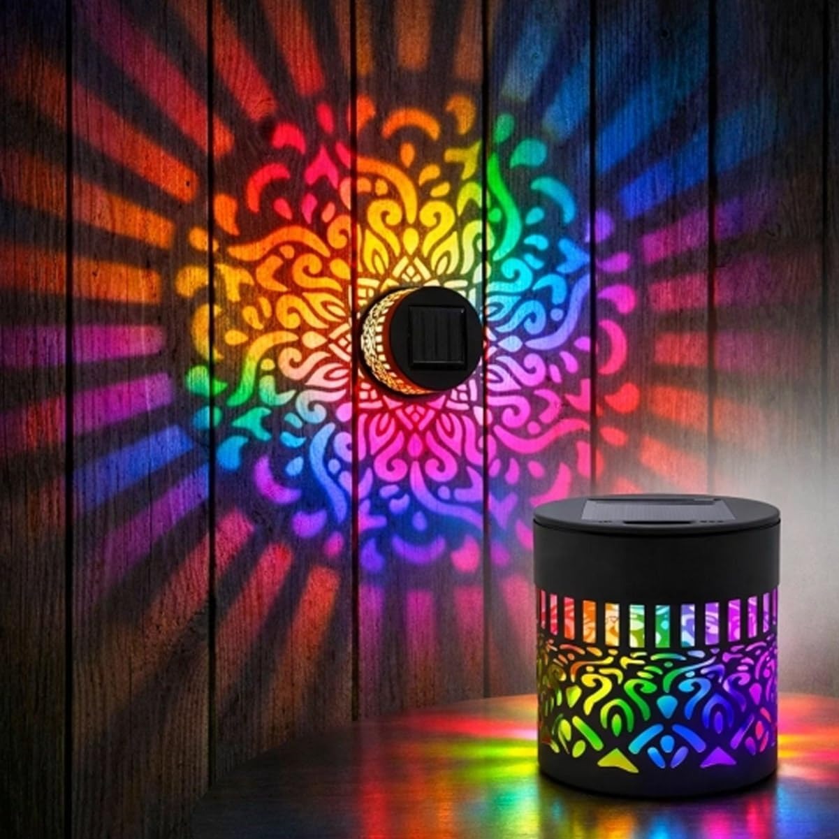Seven-Color Changing Solar Wall Lamp